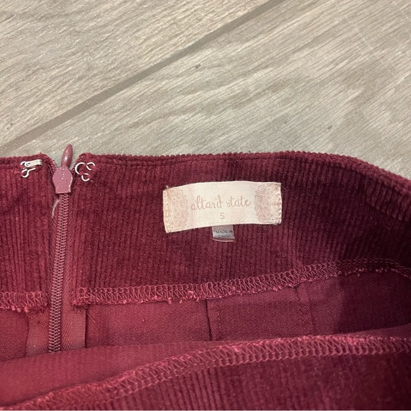 Altar’d State Corduroy Cute As A Button Mini Skirt - Picture 4 of 5